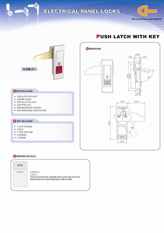 Khoá Ấn Có Chìa