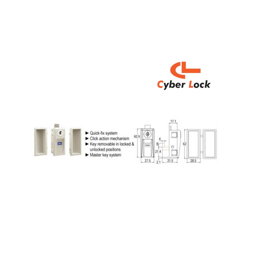 Khoá Cửa Lùa - Chìa vi tính (Up)