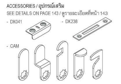 Khóa Camlock 25mm - Chìa Xếp
