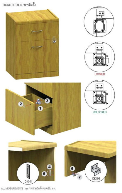Khóa Vuông 2 Chiều