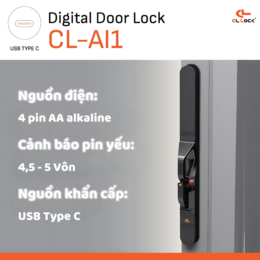 Khóa cửa điện tử CL-AI1 của CL Lock