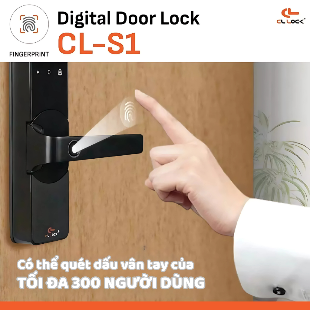 CL-S1 – Khóa cửa điện tử bán tự động