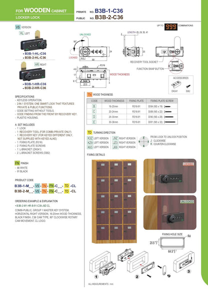 Khóa Gạt 3 Số
