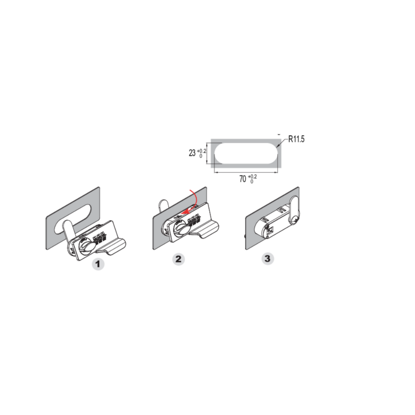 Khóa 3 Số - Liền Tay Nắm