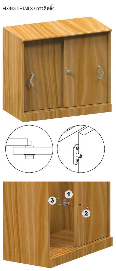 Khóa Nhấn Cửa Lùa - Chìa Xếp